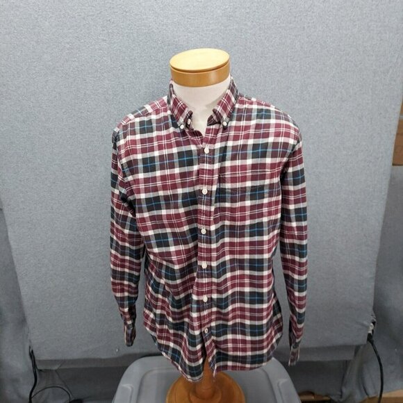 American Eagle Mens Small Button Down Shirt Seriously Soft Long Sleeve Plaid L - Picture 1 of 4